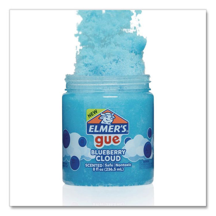 Gue Premade Slime Variety Pack, Blueberry Cloud/Cosmic Shimmer/Fruity Slushie/Glassy Clear, 4/Pack