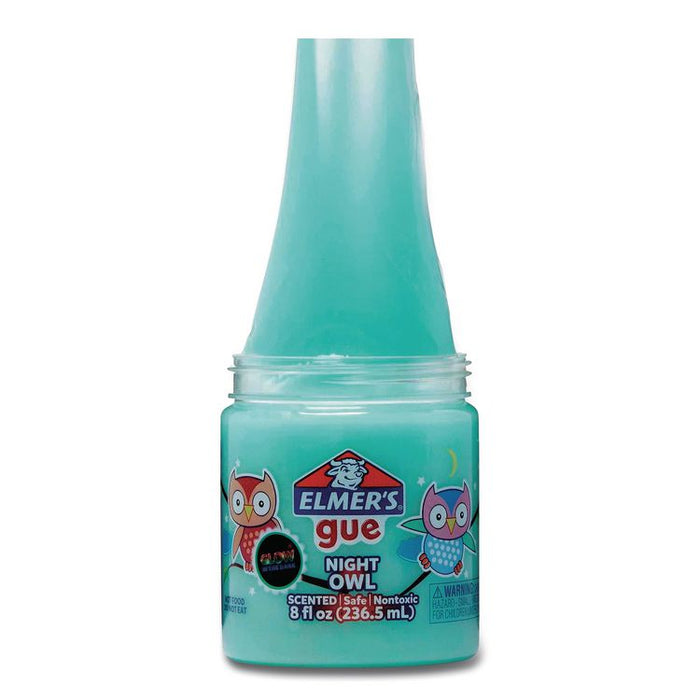 Gue Premade Slime Variety Pack, 8 oz, Cherry Slushie/Cotton Candy Fizz/Glassy Clear/Night Owl, 4/Pack