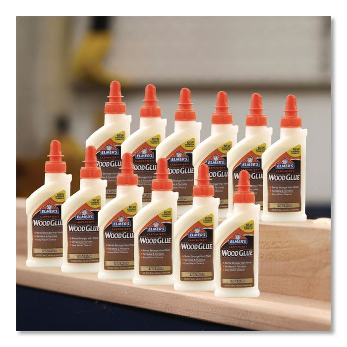 Carpenter Wood Glue, 4 oz, Dries Beige, 12/Carton