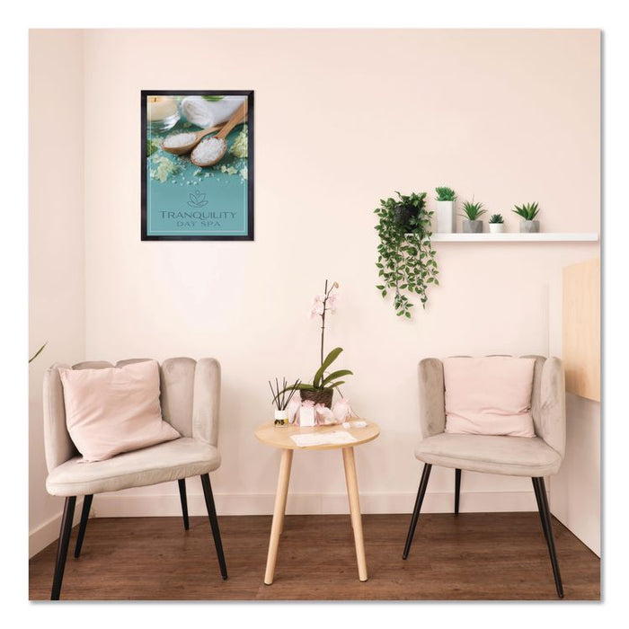 Poster Frame, MDF, 24 x 36 Insert, Black, 6/Pack