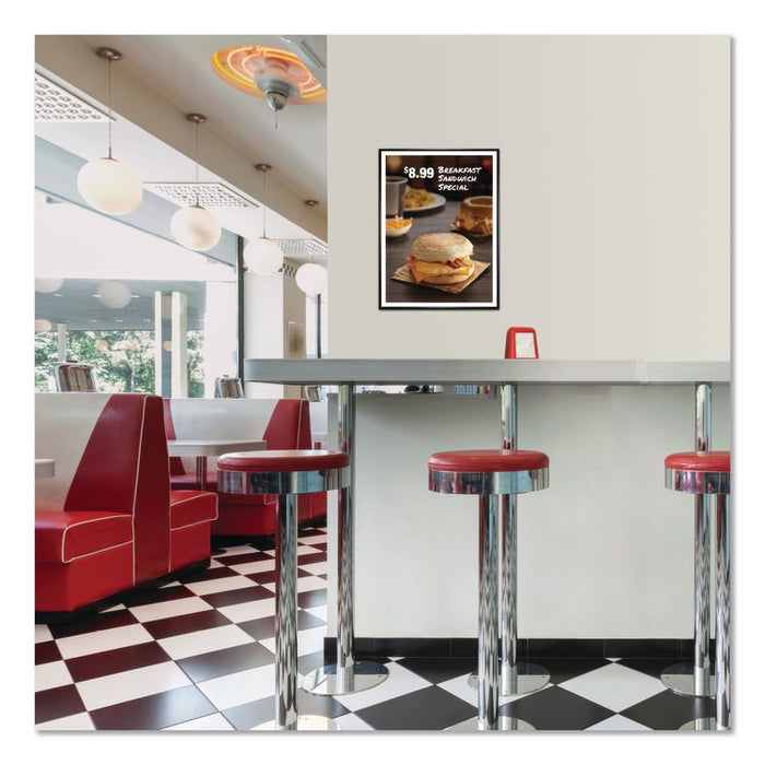 Poster Frame, Plastic, 18 x 24 Insert, Black, 10/Pack