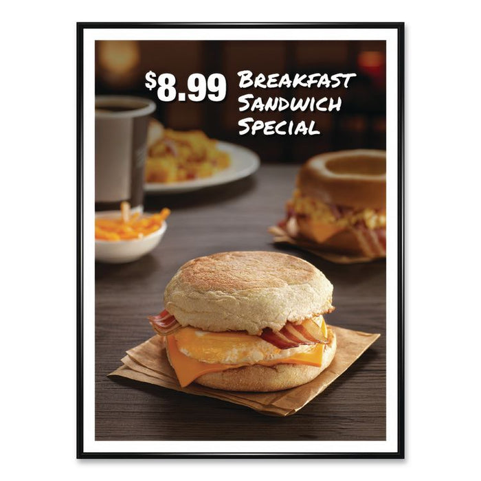 Poster Frame, Plastic, 18 x 24 Insert, Black, 10/Pack