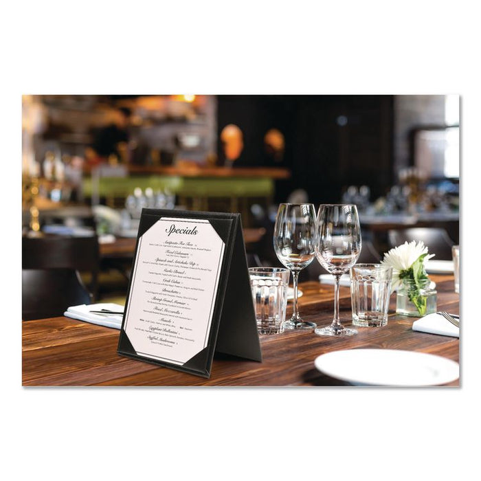 Table-Top Menu Holder, For 4 x 6 Insert, 4.6 x 6.7 Holder, Black