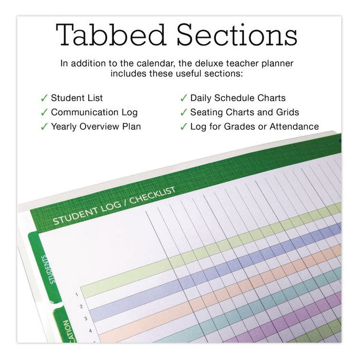 Deluxe Seasons Tree Weekly/Monthly Lesson Planner, 7 Classes, Multicolor Cover, 11 x 8.5, 13-Month: Aug 2025 to Aug 2026