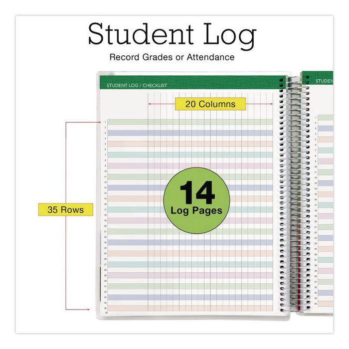 Deluxe Seasons Tree Weekly/Monthly Lesson Planner, 7 Classes, Multicolor Cover, 11 x 8.5, 13-Month: Aug 2025 to Aug 2026