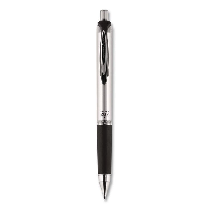 207 Impact RT Gel Pen, Retractable, Bold 1 mm, Blue Ink, Black/Blue Barrel