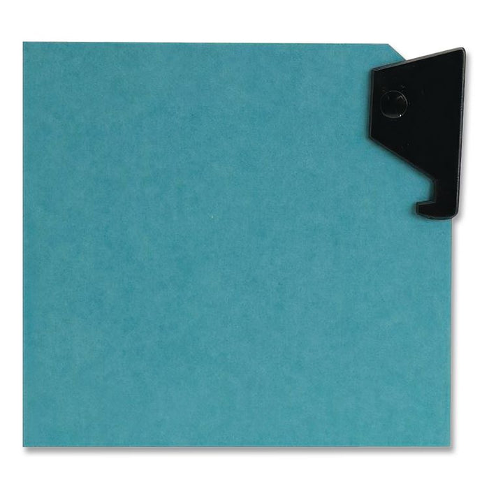 Hanging Classification Folders with Dividers, Letter Size, 1 Divider, 2/5-Cut Exterior Tabs, Light Blue, 10/Box