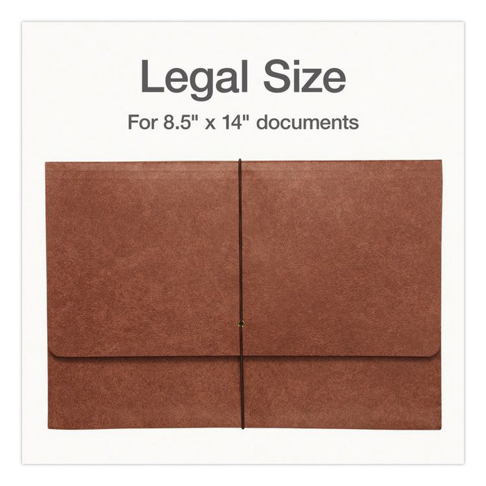 Heavy-Duty Expanding File, Numeric Index, 3.75" Expansion, 31 Sections, Elastic Band Closure, 1/3-Cut Tabs, Legal Size, Brown