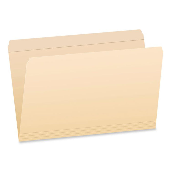 Manila File Folders, Straight Tabs, Legal Size, 0.75" Expansion, Manila, 100/Box