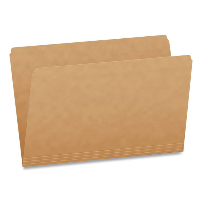 Kraft File Folders, Straight Tabs, Legal Size, 0.75" Expansion, Kraft, 100/Box