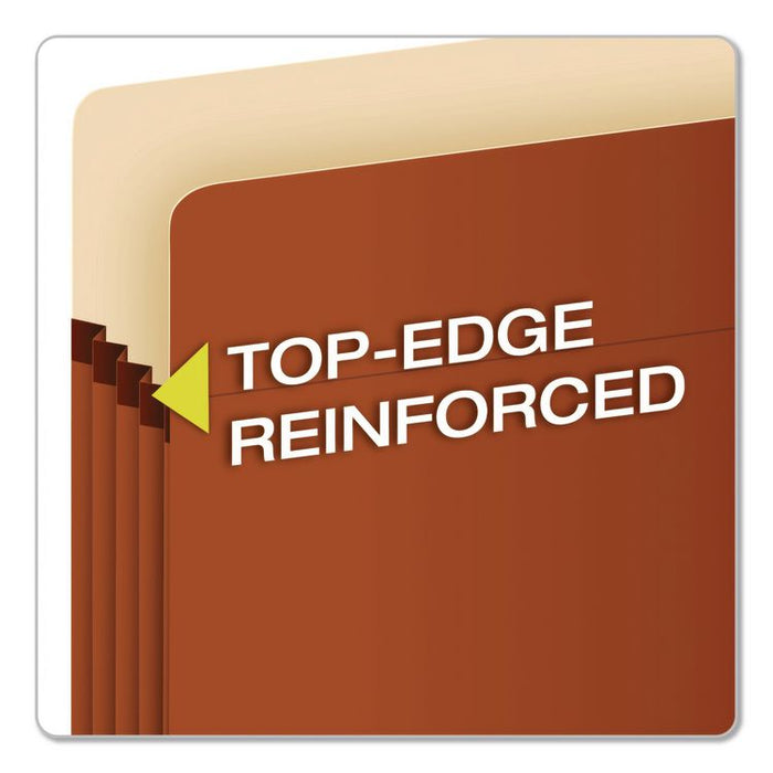 Expanding Pocket, 5.25" Expansion, Letter Size, Brown, 50/Carton