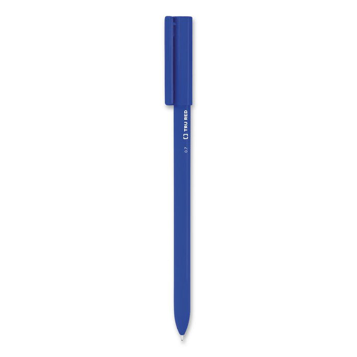 Ballpoint Pen, Stick, Medium 1 mm, Blue Ink, Blue Barrel, 12/Pack, 36 Packs/Carton