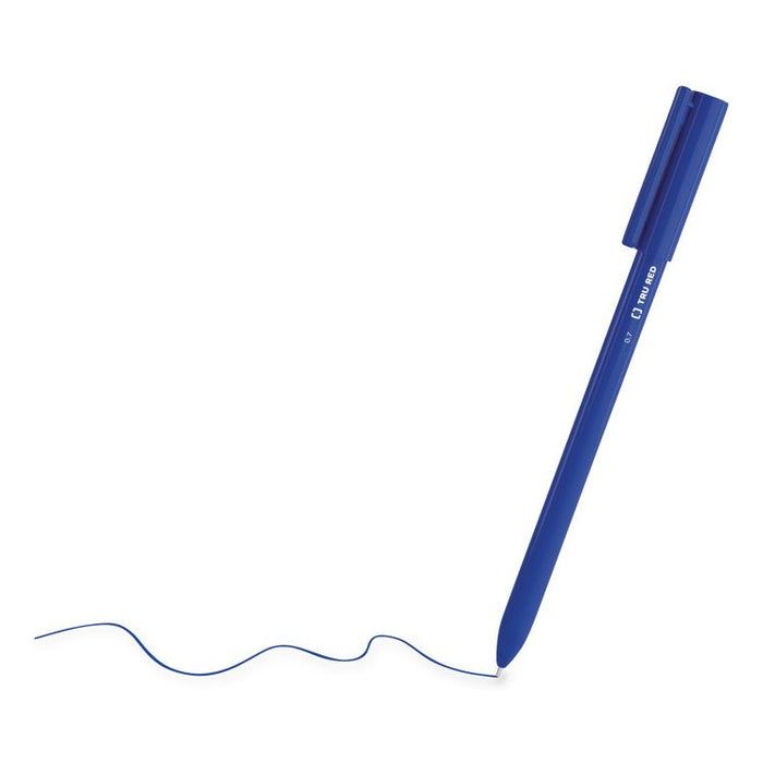 Ballpoint Pen, Stick, Medium 1 mm, Blue Ink, Blue Barrel, 12/Pack, 36 Packs/Carton