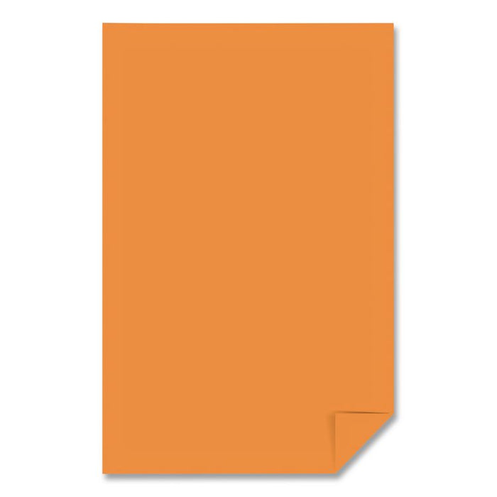 Color Paper, 24 lb Bond Weight, 11 x 17, Cosmic Orange, 500/Ream, 5 Reams/Carton