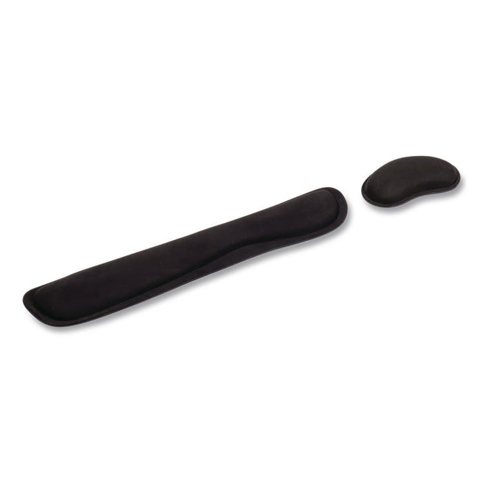 Memory Foam Gaming Ergonomic Keyboard and Mouse Wrist Rest Set, Black