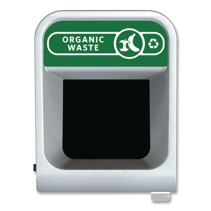 Configure Indoor Recycling Waste Receptacle, Organic Waste, 23 gal, Metal, Gray