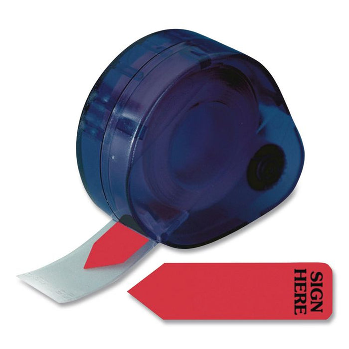 Arrow Message Page Flags in Dispenser, "Sign Here", Red, 120/Dispenser