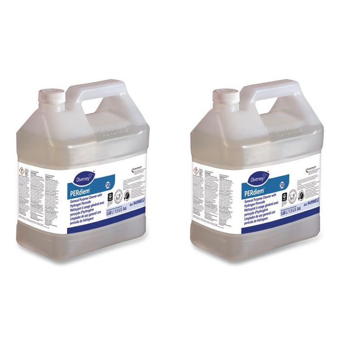 PERdiem Concentrated General Cleaner with Hydrogen Peroxide, Fragrance Free, 1.5 gal