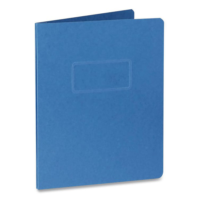 Two-Prong Pressboard Report Covers, Two-Prong Fastener, 3" Capacity, 8.5 x 11, Blue/Blue, 5/Pack