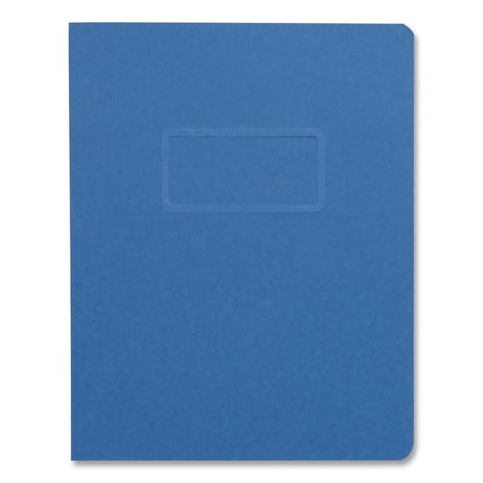 Two-Prong Pressboard Report Covers, Two-Prong Fastener, 3" Capacity, 8.5 x 11, Blue/Blue, 5/Pack
