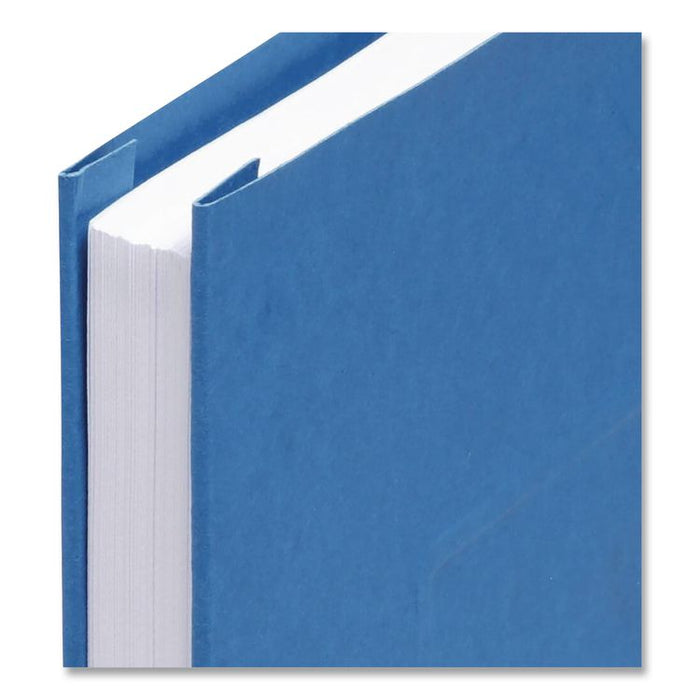 Two-Prong Pressboard Report Covers, Two-Prong Fastener, 3" Capacity, 8.5 x 11, Blue/Blue, 5/Pack