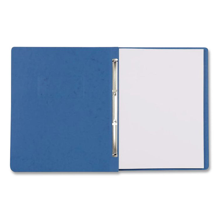 Two-Prong Pressboard Report Covers, Two-Prong Fastener, 3" Capacity, 8.5 x 11, Blue/Blue, 5/Pack