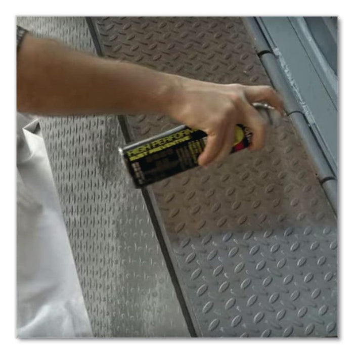 Hard Hat High Performance V2100 System Rust Preventive Enamel Spray Paint, Flat White, 15 oz Aerosol Can, 6/Carton