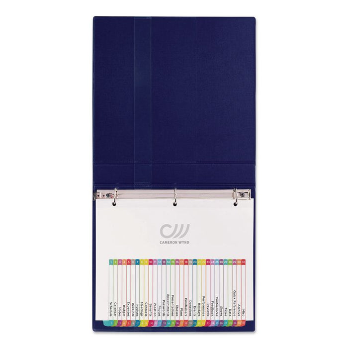 Customizable TOC Ready Index Multicolor Tab Dividers, 31-Tab, 1 to 31, 11 x 8.5, White, Contemporary Color Tabs, 1 Set