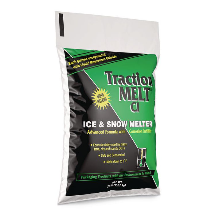 Traction Melt CI Ice and Snow Melter, 20 lbs Bag, 120/Pallet