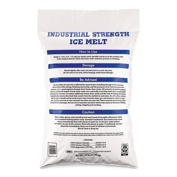 Industrial Strength Ice Melt, 50 lbs Bag, 50/Pallet