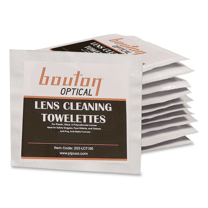 Optical Lens Cleaning Towelettes, Individually Wrapped in Dispenser Box, 100/Box