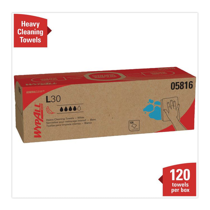 L30 Towels, POP-UP Box, 9.8 x 16.4, White, 120/Box, 6 Boxes/Carton
