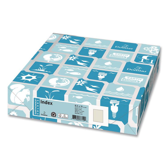 Card Stock, 110 lb Cover Weight, 8.5 x 11, Ivory, 250/Pack