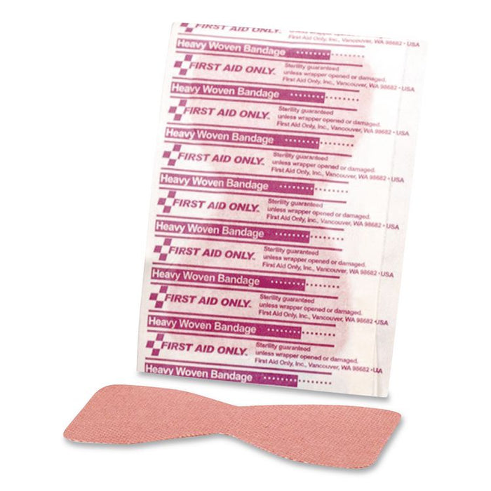 Heavy Woven Adhesive Bandages, Fingertip, 1.75 x 3, 25/Box