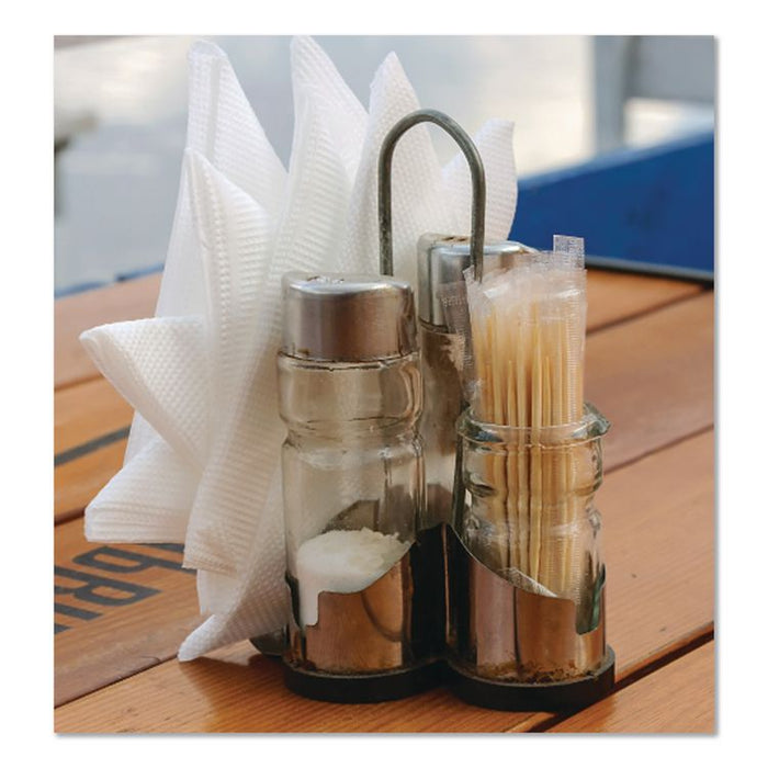 Individually Wrapped Round Wood Mint Toothpicks, 4", Natural, 1,000/Box, 12 Boxes/Carton