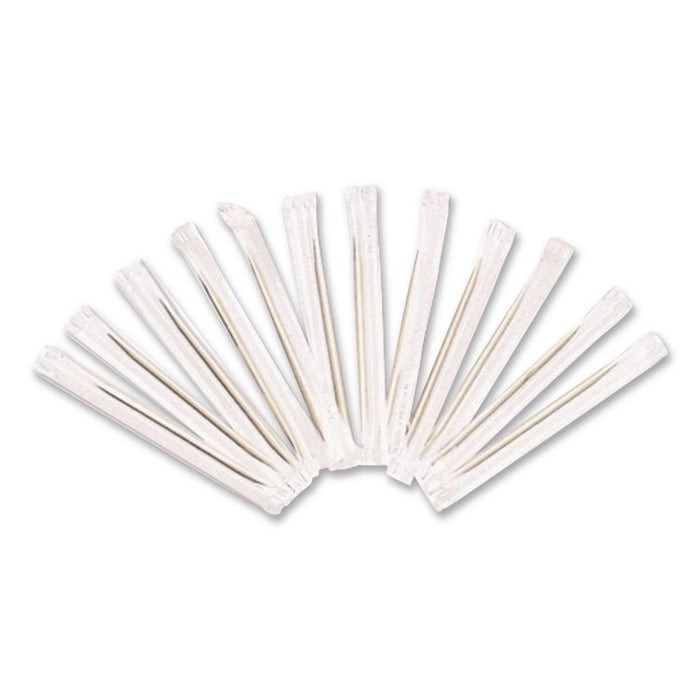 Round Wood Toothpicks, Natural, 12,000/Carton