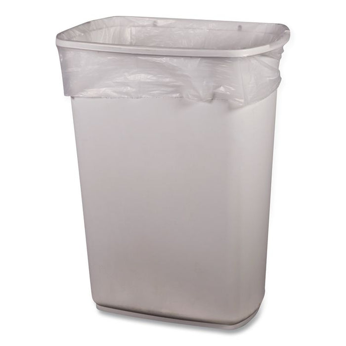High-Density Waste Can Liners, 4 gal, 6 mic, 17" x 18", Natural, 2,000/Carton