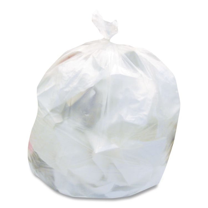 High-Density Waste Can Liners, 16 gal, 12 mic, 24" x 33", Natural, 500/Carton