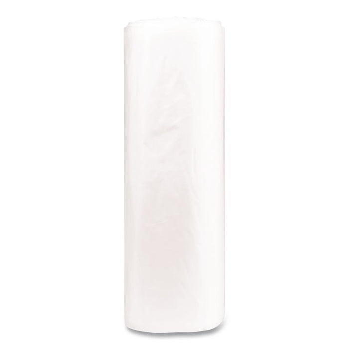 Institutional Low-Density Can Liners, 45 gal, 1.15 mil, 40" x 46", Natural, Interleaved Roll, 20 Bags/Roll, 5 Rolls/Carton