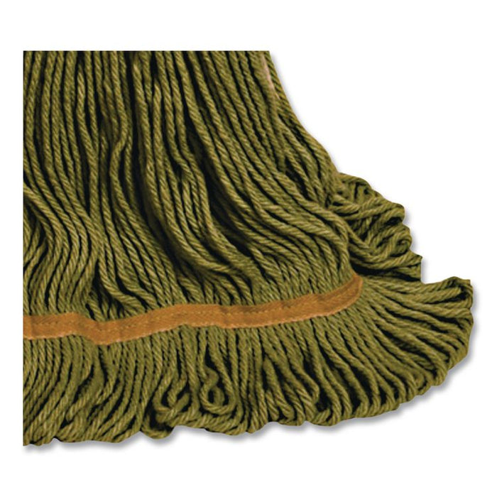 1200 Series Mop Head, PET, Large, 5" Headband, Green