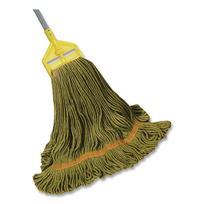 1200 Series Mop Head, PET, Medium, 5" Headband, Green