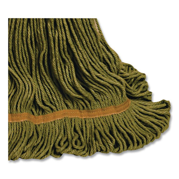 1200 Series Mop Head, PET, Medium, 5" Headband, Green