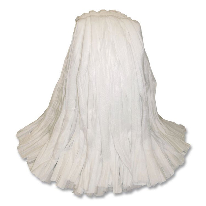 Edge Non-Woven Wet Mop Head, Rayon, #16, 1.5" Headband, White
