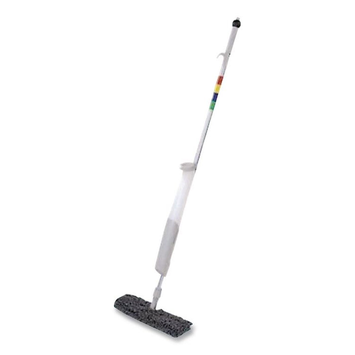 Advantage+ Bucketless Mop, 16" Frame, White/Silver Metal Handle