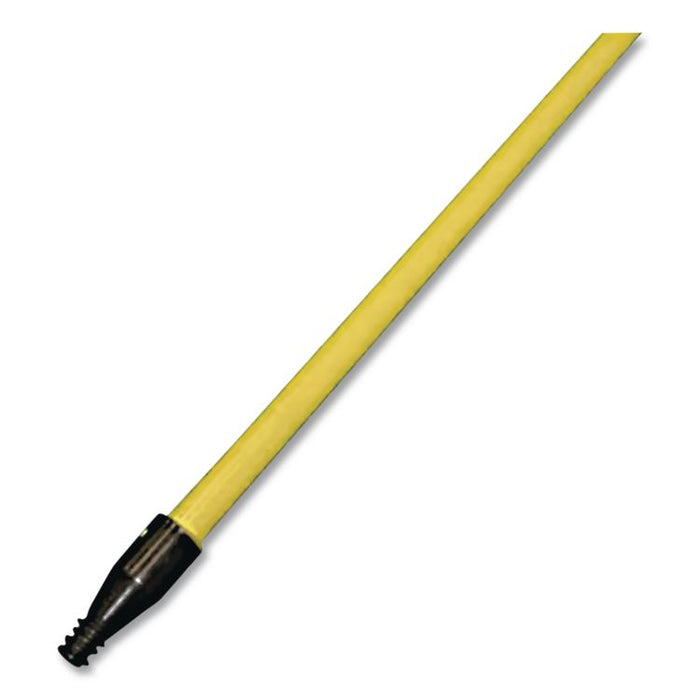 Broom Handle with Nylon Thread, 60", Yellow