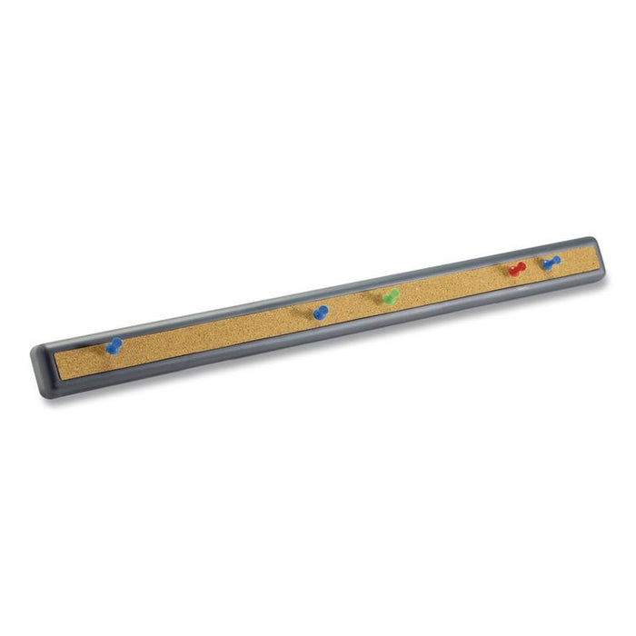 Verticalmate Plastic Cork Bar, 1.5" x 19", Gray