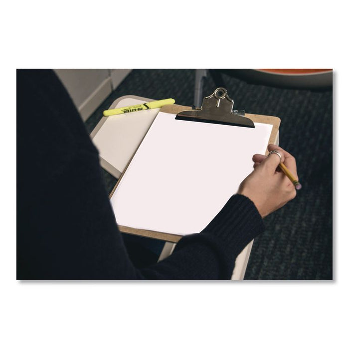 Recycled Hardboard Clipboard, 1" Clip Capacity, Holds 8.5 x 11 Sheets, Brown, 3/Pack