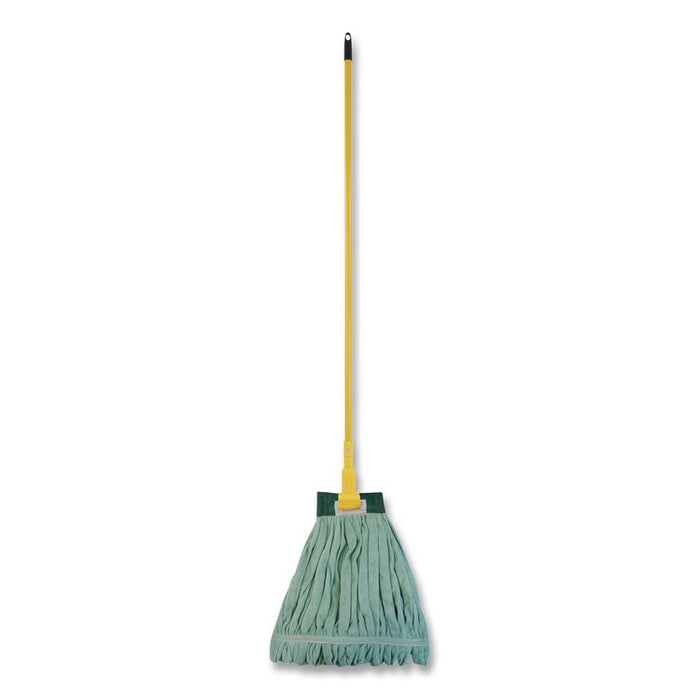 EchoFiber Microfiber Loop Mop, Medium, Split Microfiber, Green, 5" Green Headband