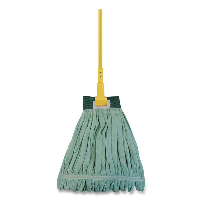 EchoFiber Microfiber Loop Mop, Medium, Split Microfiber, Green, 5" Green Headband