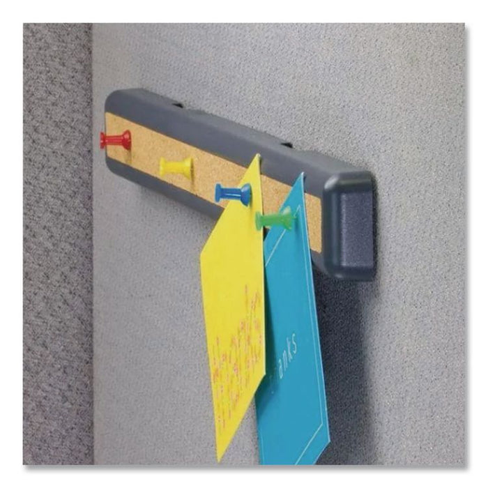 Verticalmate Plastic Cork Bar, 1.5" x 19", Gray